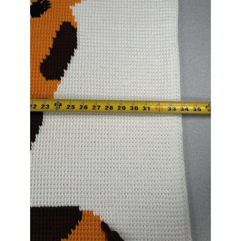 Vintage Crochet Giraffe Baby Blanket Throw 34